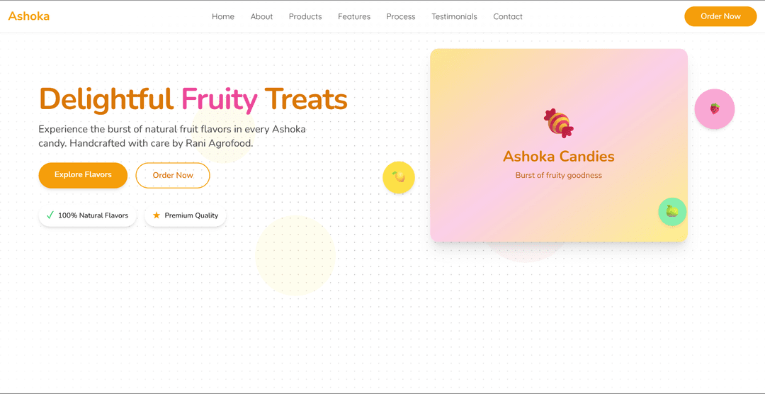 Ashoka Candy - Rani Agro Food (Product Landing Page)